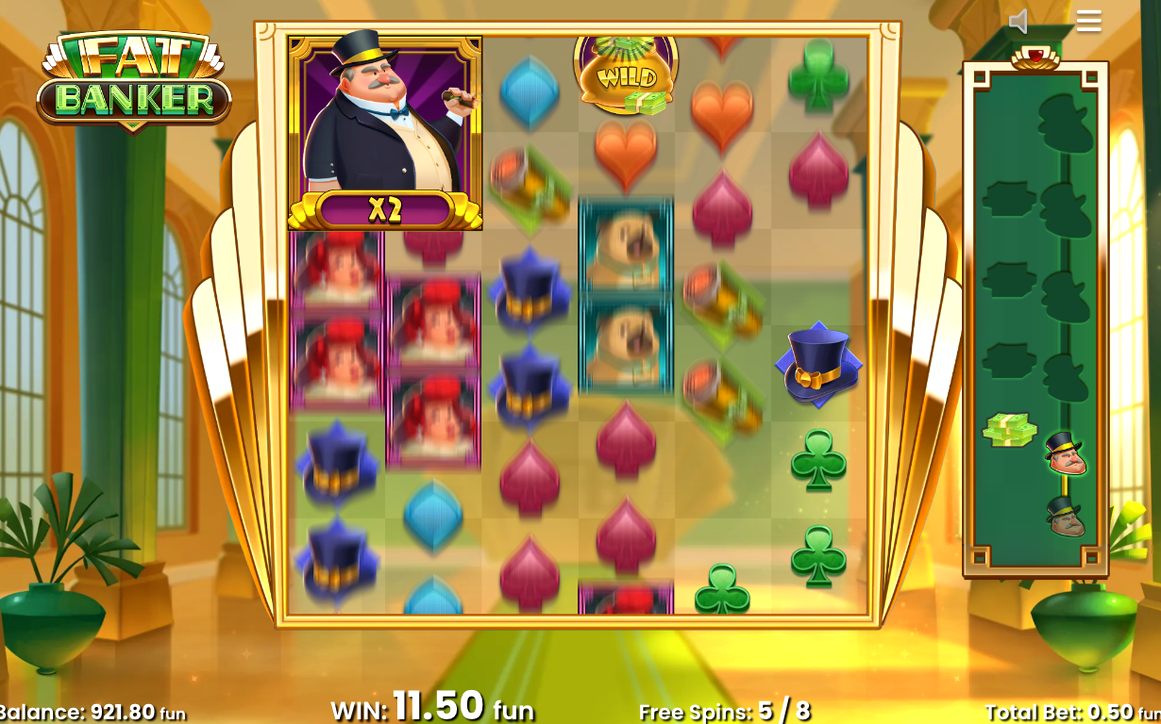 Free Spins med en växande Wild Money Bag-samling