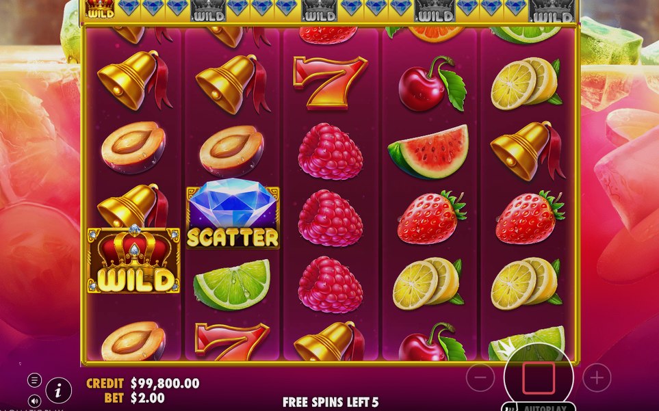 Free Spins där ett WILD-block växer i storlek